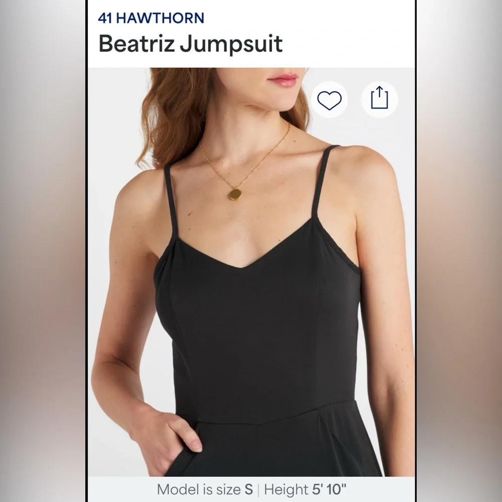 41 Hawthorn Beatriz  Black Jumpsuit - Picture 4 of 8